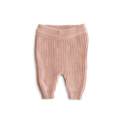 MUSHIE KNITTED PANTS 3-6M BLUSH