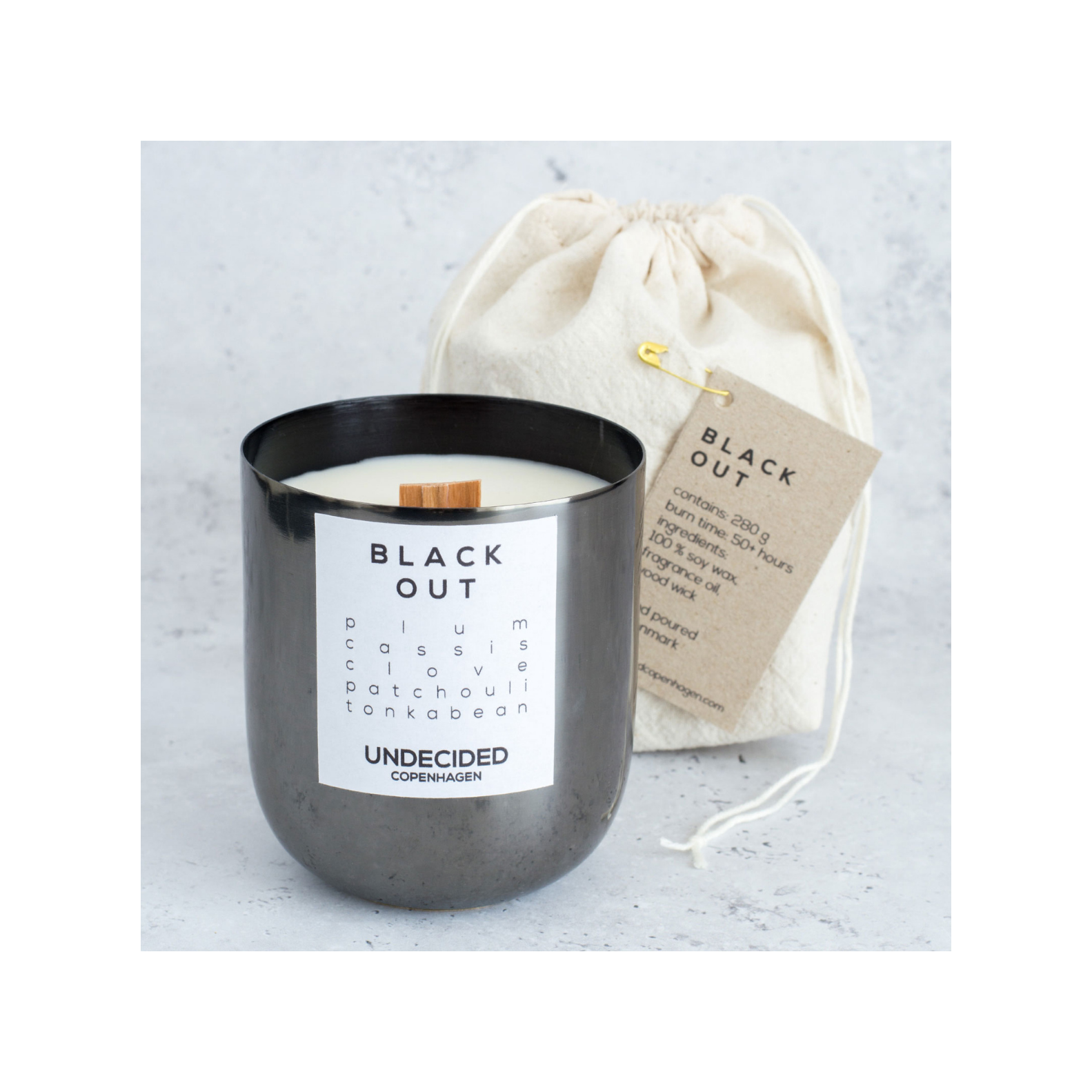 UNDECIDED COPENHAGEN SOY WAX CANDLE 280GR