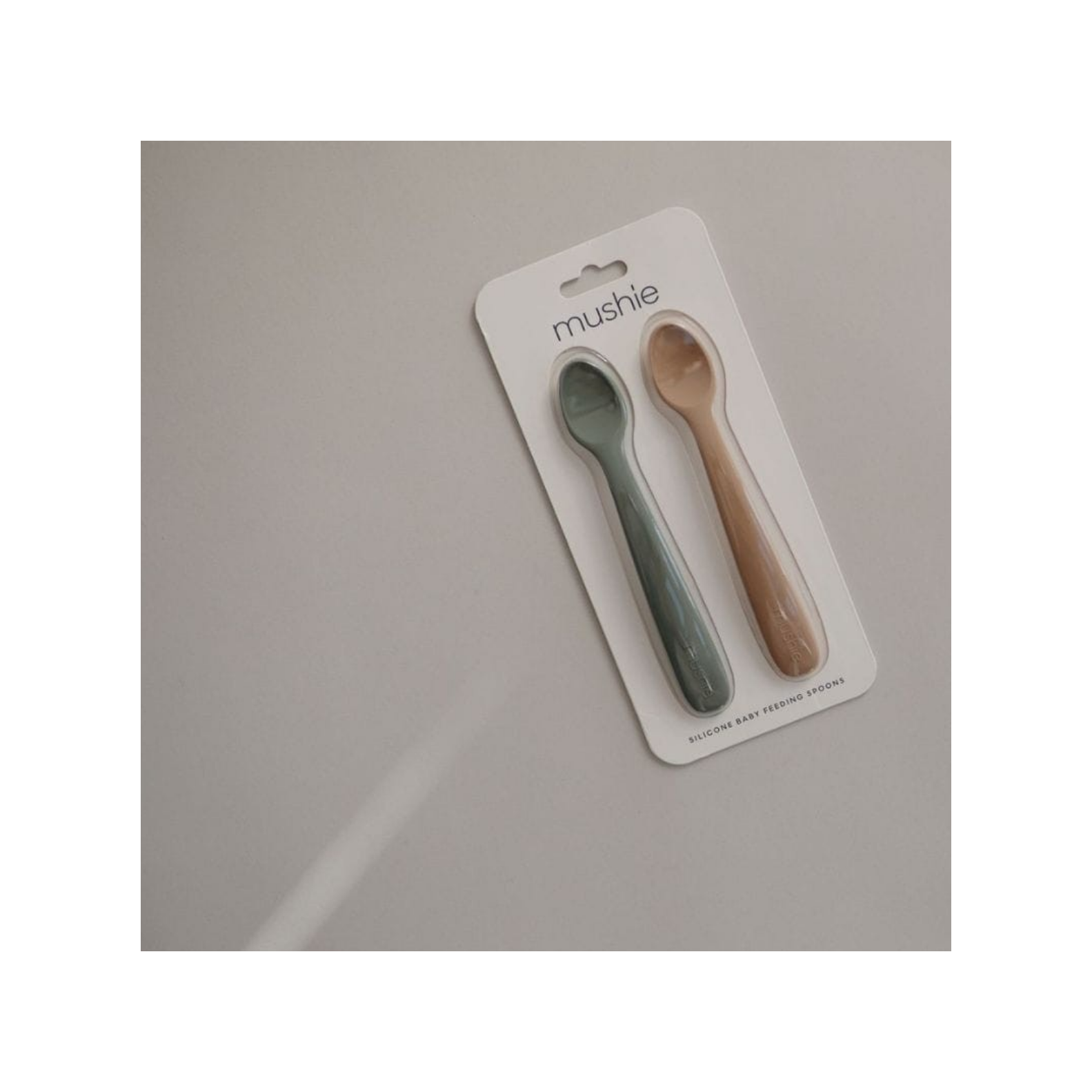 MUSHIE BABY SILICONE SPOON X2