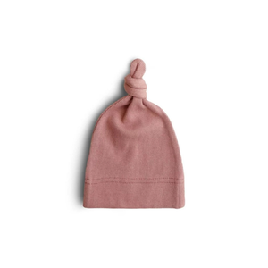 MUSHIE RIBBED BABY BEANIE CEDAR