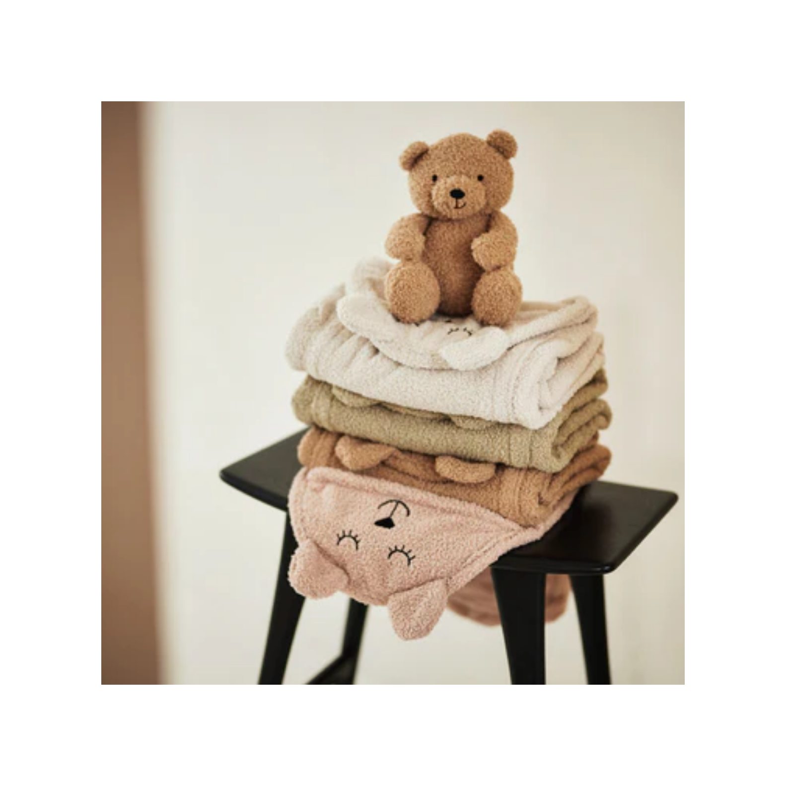 JOLLEIN COUVERTURE PORTEFEUILLE BEAR BOUCLE OATMEAL