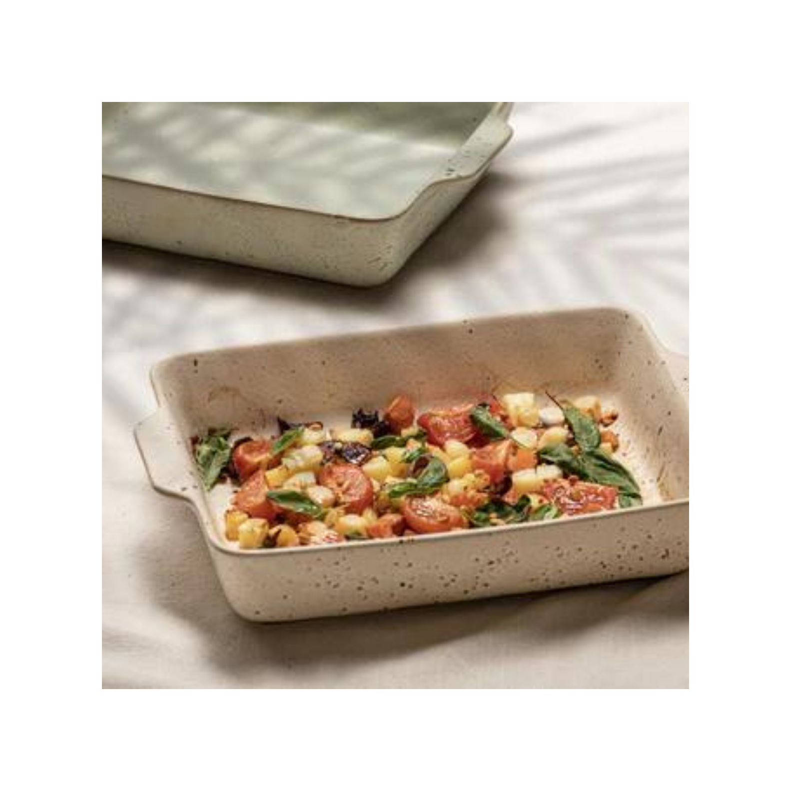 LADELLE MEDIUM BAKING DISH TERRA ECRU 35CM