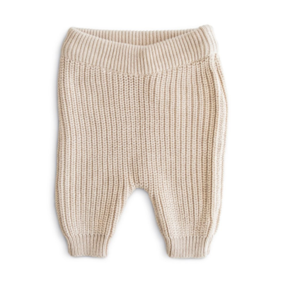 MUSHIE KNITTED PANTS BEIGE 6-9M