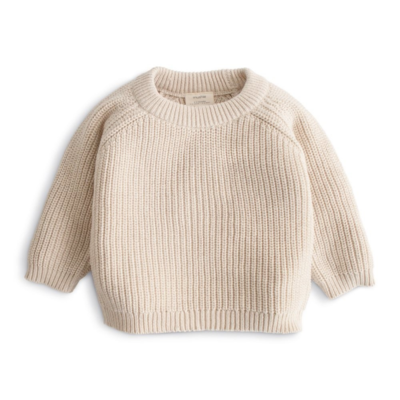 MUSHIE KNITTED SWEATER BEIGE 6-9M