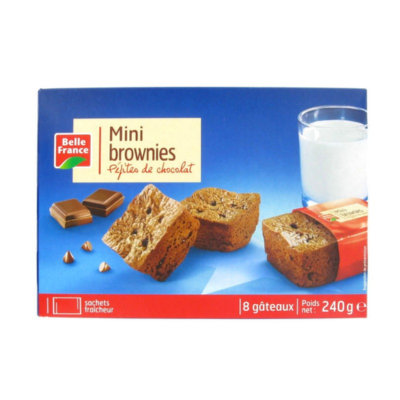 BF MINI BROWNIE PEP.CHOC.X8 240GR