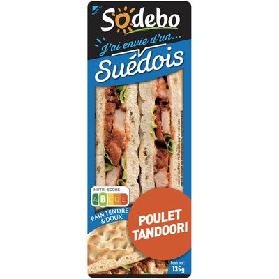 SODEBO SANDW.SUEDOIS POUL.TANDOR 135GR