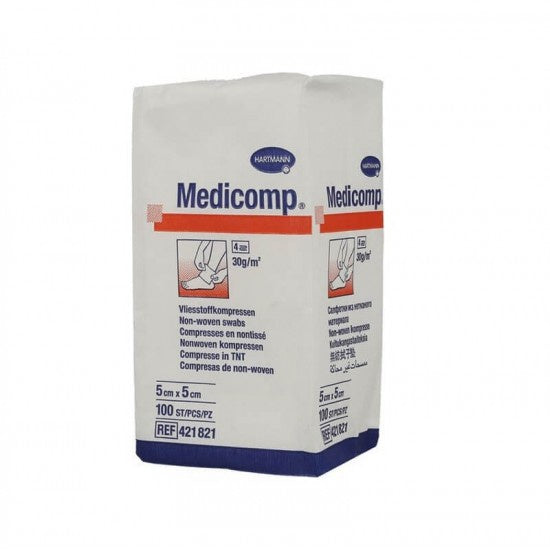 HARTMANN MDEICOMP COMPRESSES 4 PLIX 5X5  X 100 U