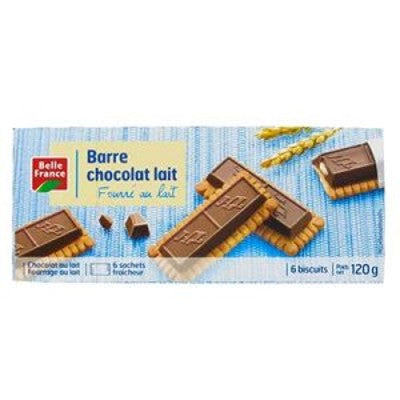 BF BARRE BISC.CHOCO.LAIT X6 120GR