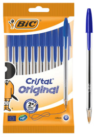 STYLO BILLE BLEU BIC X10