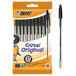 STYLO BILLE NOIR BIC X10