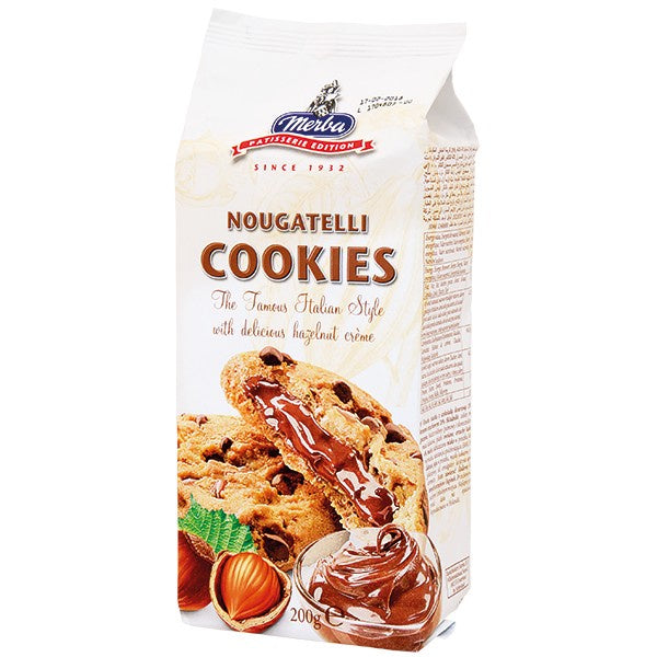 MERBA COOKIES FOURRES NOISETTE 200GR